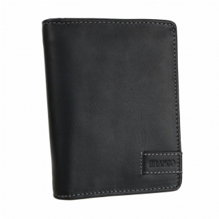 Pánska peňaženka so zipsom BRANCO čierna koža