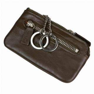 Khaki kožená kľúčenka BRANCO 89105