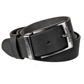 Kožený opasok MAGNUM MERCUCIO čierny hunter 4 cm