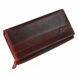 Kožená dámska peňaženka MERCUCIO červená rubínová