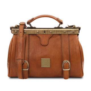 Dámsky luxusný kufrík MONALISA camel | TUSCANY LEATHER