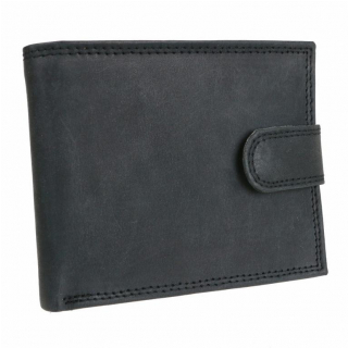 Pánska peňaženka pre 8 kariet MERCUCIO čierna brúsená koža