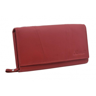Elegantná dámska peňaženka z červenej nappa kože MERCUCIO 