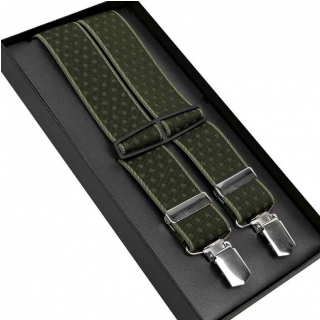 Pánske traky LLOYD 120 cm elegantné zelené