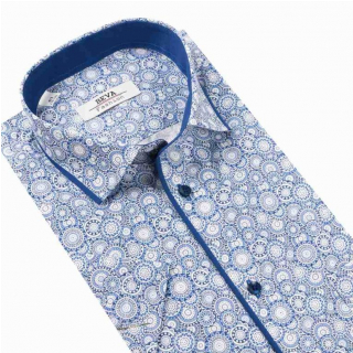 Pánska slim košeľa BEVA krátky rukáv T2283