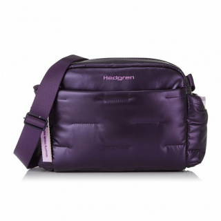 Luxusná puff fialová kabelka na rameno HEDGREN
