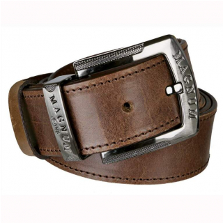 Exkluzívny kožený unisex opasok  MAGNUM 4 cm