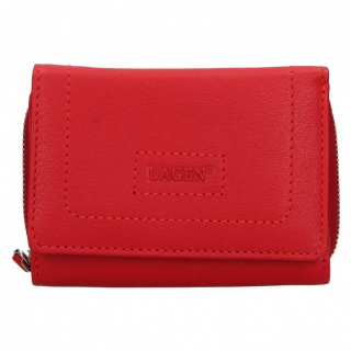 Červená dámska peňaženka LAGEN 12 x 9