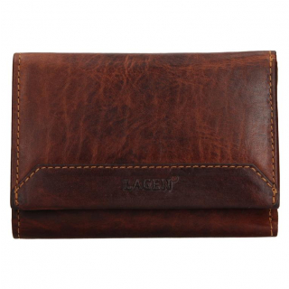 Luxusná stredná peňaženka pre dámy LAGEN® hnedá koža