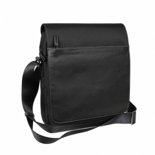 Pánska A4 taška pre notebook do 14" + tablet HEXAGONA koža a nylon