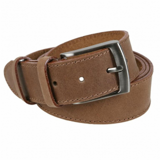 Opasok z brúsenej kože MERCUCIO hnedý svetlý, š 3,8 cm