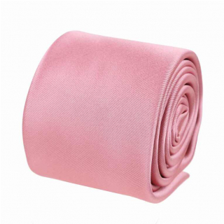 Kravata ORSI saténová staro-ružová 7 cm