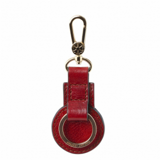 Luxusný prívesok na kľúče s karabínkou TUSCANY LEATHER rosso