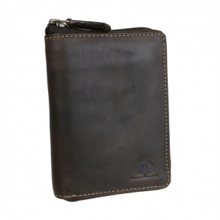 Peňaženka s RFID GREENBURRY koža teaková hnedá