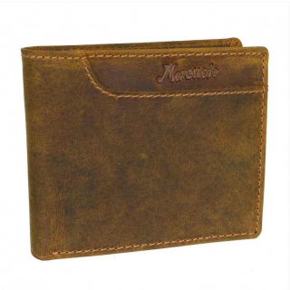 Elegantná pánska peňaženka z brúsenej kože camel MERCUCIO 