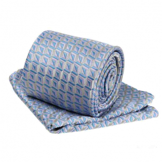 Kravatová súprava ORSI 2-dielna, modro-strieborná