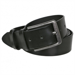 Čierny kožený džínsový opasok MERCUCIO 4 cm