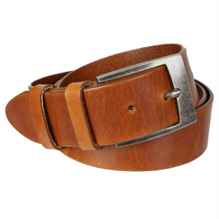 Športovo-elegantný kožený opasok MERCUCIO koňak