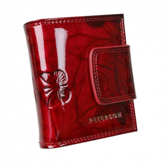 Exkluzívna dámska kožená peňaženka PETERSON červená