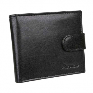 Kožená pánska peňaženka pre 3 karty MERCUCIO čierna