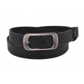 Dámsky kožený opasok MERCUCIO čierny š 2,5 cm