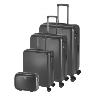 Cestovné kufre D&N, ABS plast, TSA zámok, Sada 3+1