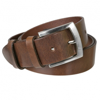 Hladký tmavohnedý opasok 3,8 cm ZOLTÁN 