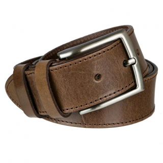 Kožený džínsový opasok MERCUCIO 3,8 cm hnedý