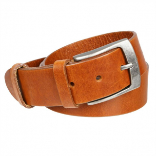 Koňakovo-hnedý unisex opasok MERCUCIO 3,8 cm