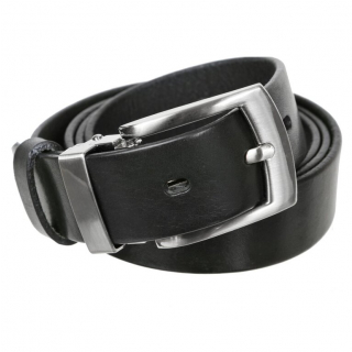 Čierny kožený opasok oblekový MERCUCIO 3 cm