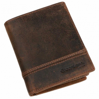 Pánska kožená peňaženka GreenLand na 15 kreditiek 2550-25