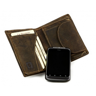 Pánska kožená peňaženka GreenBurry 1701 hnedá