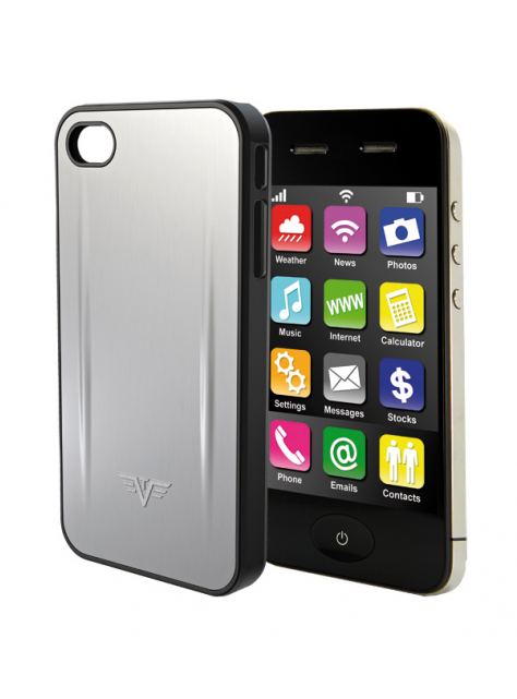 TRU VIRTU Shell kryt na Apple iPhone SILVER - KozeneDoplnky.sk