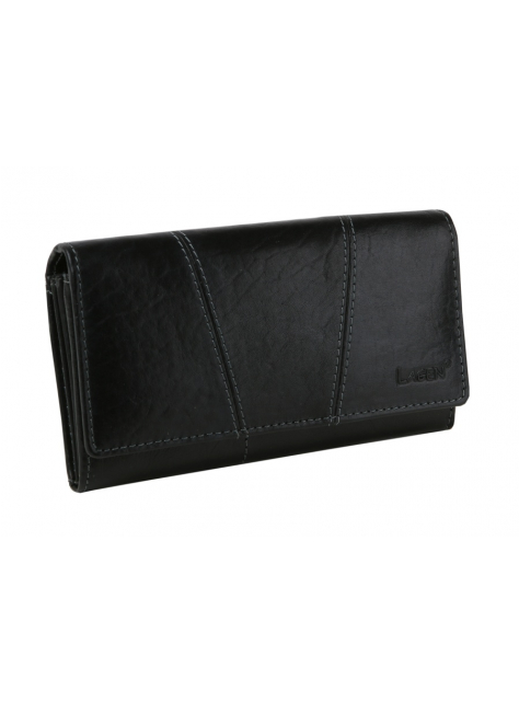 Dámska peňaženka z pevnej kože LAGEN 388 čierna - KozeneDoplnky.sk