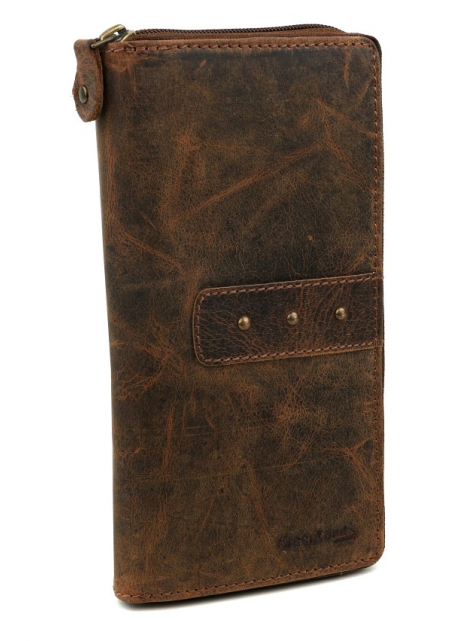 Maxi zipsová peňaženka GreenLand NATURE vintage - KozeneDoplnky.sk