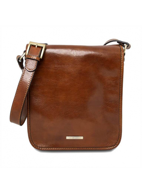 Crossbody kožená taška cez rameno TL141255 medová | TUSCANY LEATHER - KozeneDoplnky.sk