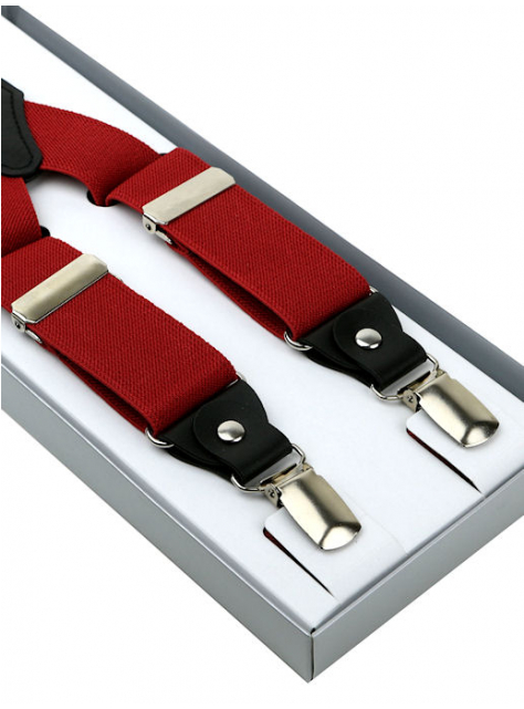 Traky ORSI červené-vínové 3,5 cm - KozeneDoplnky.sk