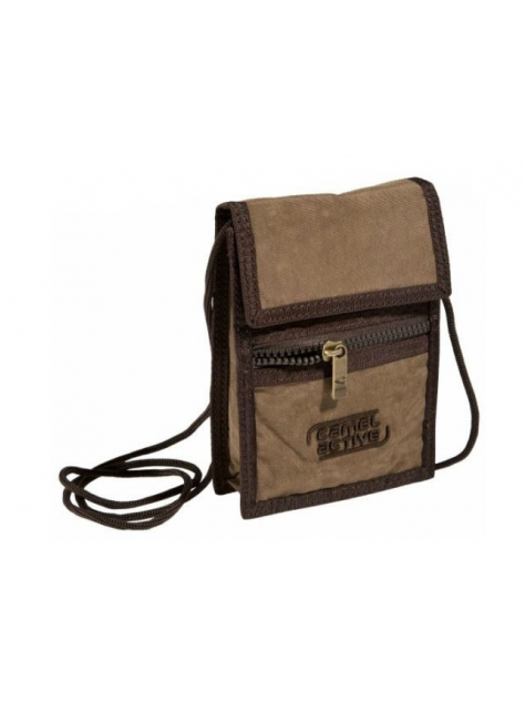 Peňaženka na krk CAMEL ACTIVE JOURNEY textilná piesková - KozeneDoplnky.sk