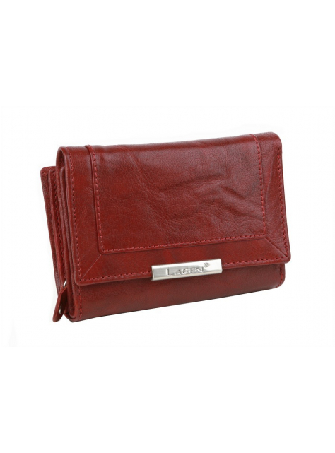 Dámska červeno-bordová peňaženka LAGEN 1496 - KozeneDoplnky.sk
