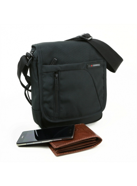 GABOL CRONY taška na rameno s poklopom 25x20 cm čierna - KozeneDoplnky.sk