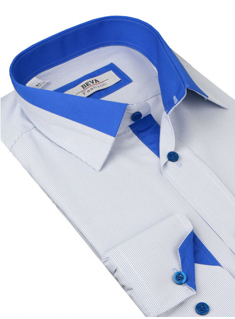 Pánska elegantna košeľa BEVA slim, dlhý rukáv - KozeneDoplnky.sk