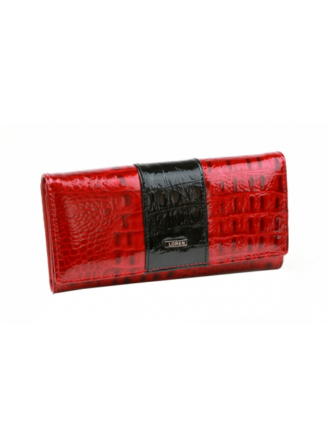 Kožená luxusná dámska peňaženka LAGEN kroko červená - KozeneDoplnky.sk