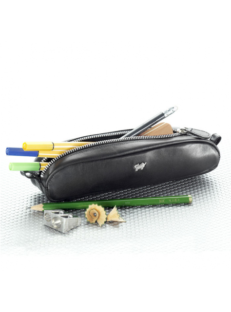 Elegantný kožený peračník BRAUN BUFFEL čierny - KozeneDoplnky.sk