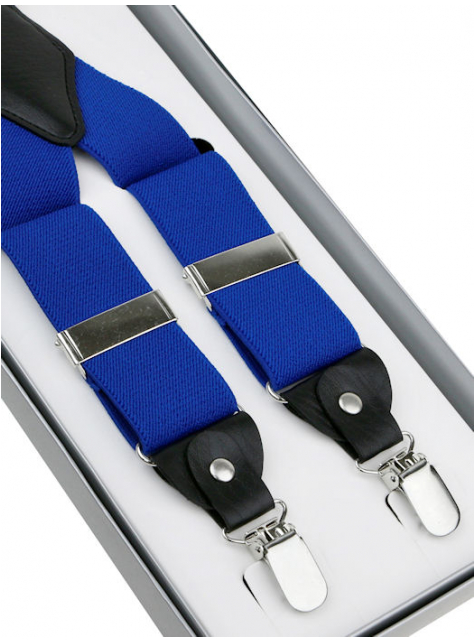 Traky ORSI modré 3,5 cm - KozeneDoplnky.sk