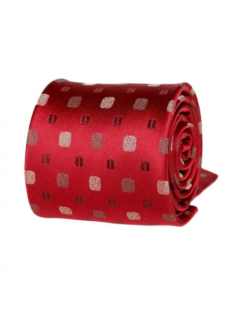 Pánska kravata ORSI V.I.P. hodváb vínovo-červená - KozeneDoplnky.sk
