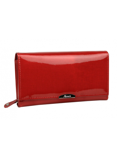 Listová červená peňaženka MERCUCIO lakovaná 2811835 - KozeneDoplnky.sk