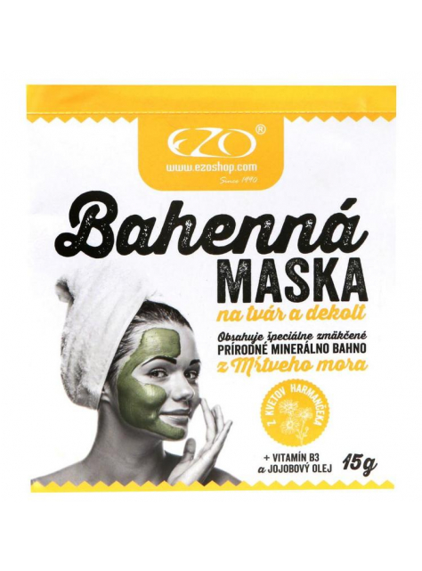 Pleťová bahenná maska na tvár s B3 + jojobový olej - KozeneDoplnky.sk