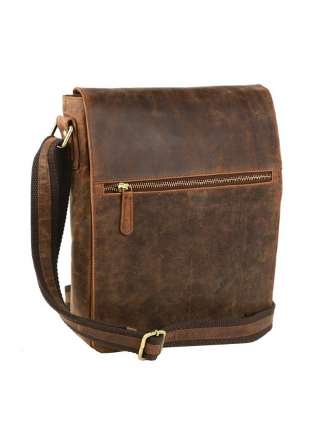 Crossbody hnedá kožená taška 33x26x7 cm MERCUCIO - KozeneDoplnky.sk