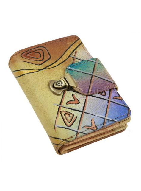 Dámska ručne maľovaná peňaženka GREENLAND ART+CRAFT - KozeneDoplnky.sk