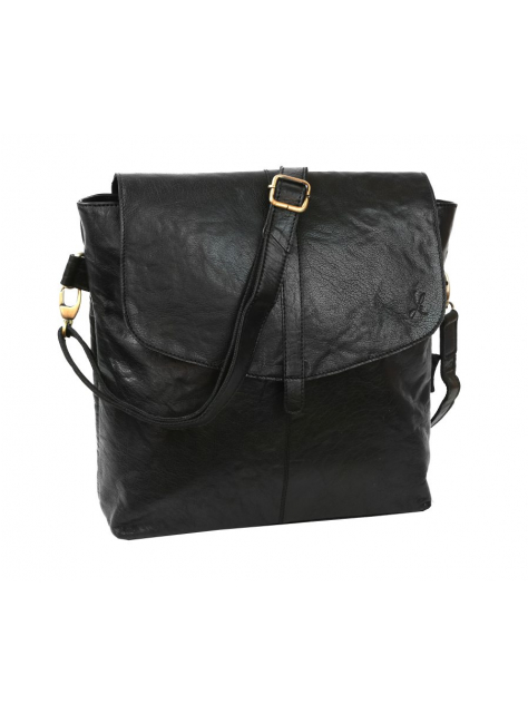 Luxusná čierna kabelka LAGEN pravá koža 0194 - KozeneDoplnky.sk
